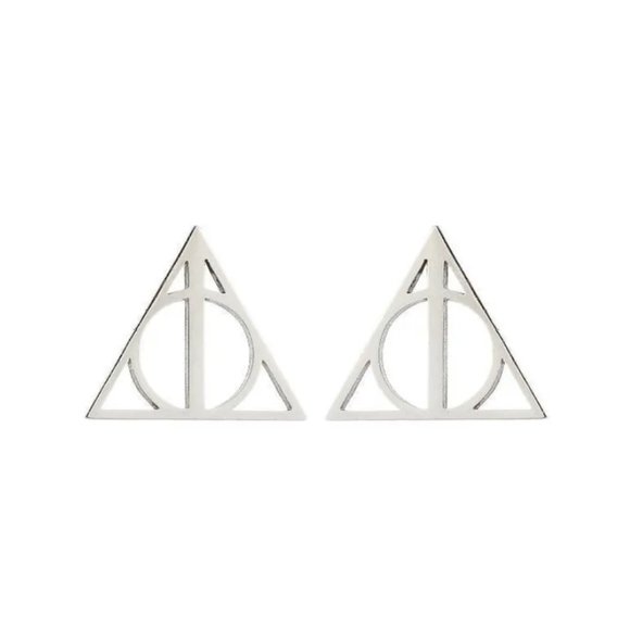 Jewelry - Deathly Hallows Earrings SILVER (83)